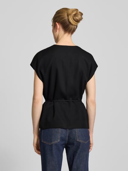 Jake*s Collection Gilet met tailleriem Zwart - 5