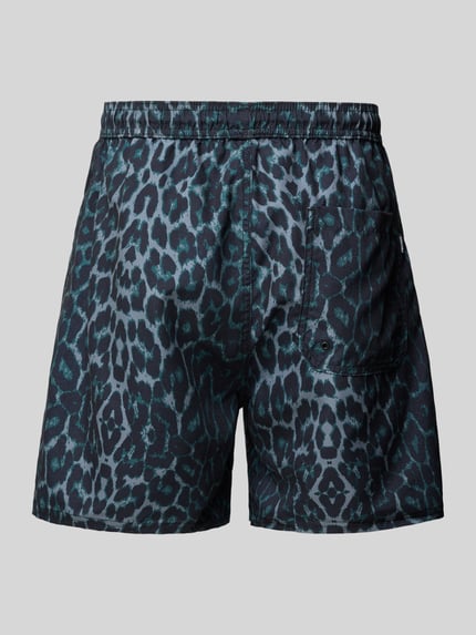 REVIEW Badehose mit Kordelzug und Gesäßtasche Dunkelblau 3