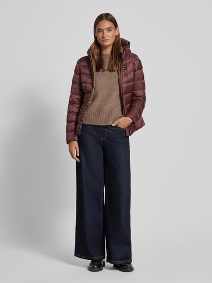 Blauer USA Daunenjacke mit Zweiwege-Reißverschluss Modell 'CHARME' Bordeaux 1