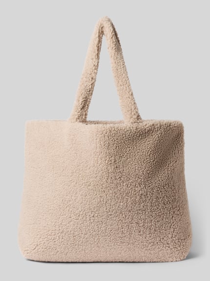 Marc O'Polo Shopper mit Teddyfell-Optik Taupe 4