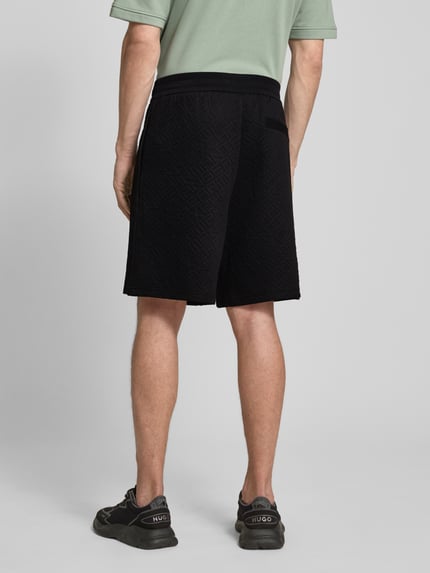 Armani Exchange Regular Fit Sweatshorts mit Label-Print und Viskose-Anteil Black 5