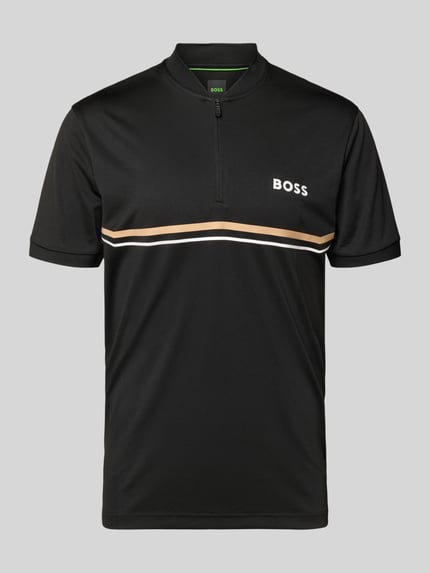 BOSS Green Slim Fit Poloshirt mit Logo-Print Modell 'TOC SPIN BODYMAPP 1027' Black 2