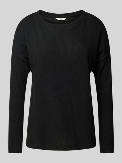 b.young Gebreide pullover met structuurmotief, model 'Punti' Zwart - 2