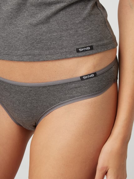 SKINY Rio slip, set 2 stuks Antraciet gemêleerd - 5