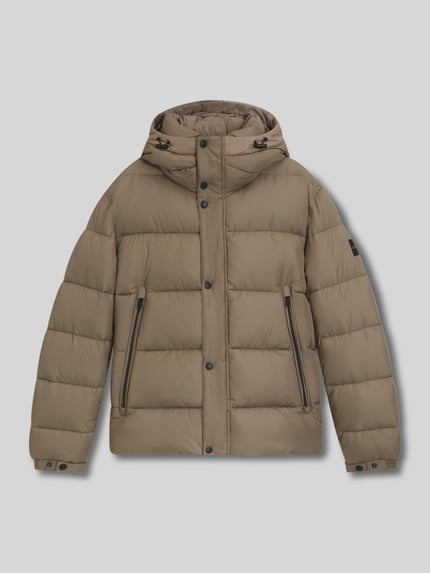 BOSS Orange Regular Fit Steppjacke aus wasserabweisendem Material Modell 'OMARIS' Taupe 2
