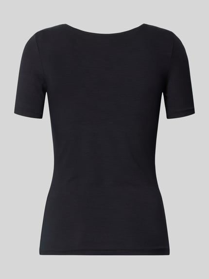HANRO T-shirt met ronde hals, model 'SOFT TOUCH' Zwart - 3