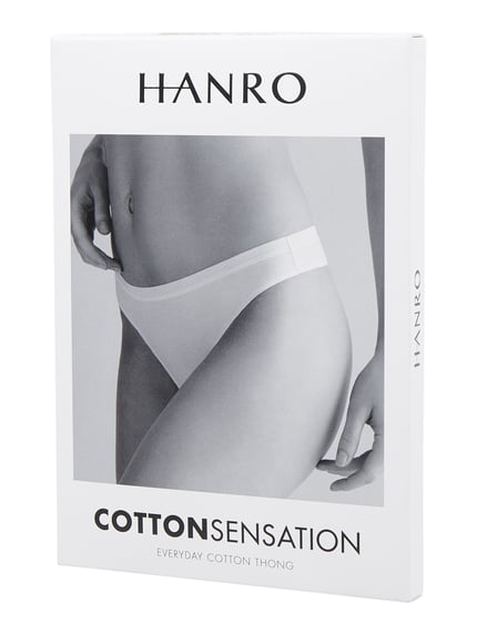 HANRO String mit Stretch-Anteil Modell 'Cotton Sensation' Black 3