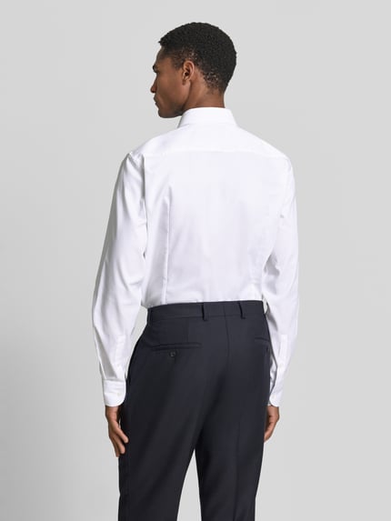 BOSS Koszula biznesowa o kroju slim fit z czystej bawełny model 'HANK' Biały 5