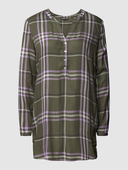 Montego Bluse mit Tunikakragen Schilf 2