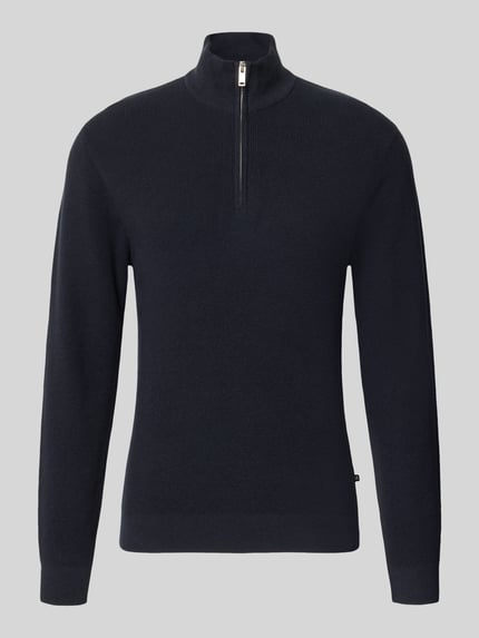 Slim Fit Troyer aus Baumwoll-Mix Shop The Look MANNEQUINE