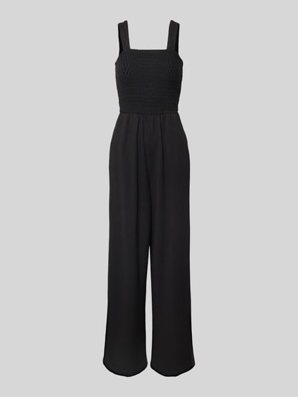 ONLY Regular Fit Jumpsuit mit gesmoktem Rumpf Modell 'ELISE' Black 2