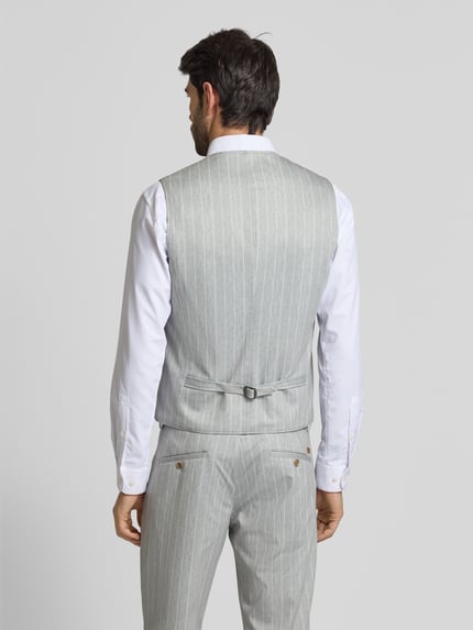 CG – CLUB of GENTS Gilet met strookzakken, model 'Mosley' Lindegroen - 5