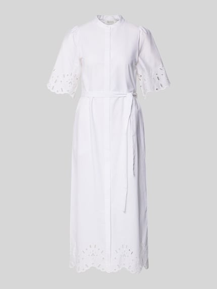 GUIDO MARIA KRETSCHMER WOMAN Hemdblusenkleid mit Lochstickerei Modell 'Marika' Weiss 2