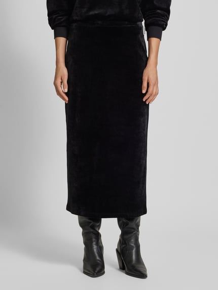 ARMEDANGELS Midirock mit Label-Detail Modell 'EMOLGAA' Black 4