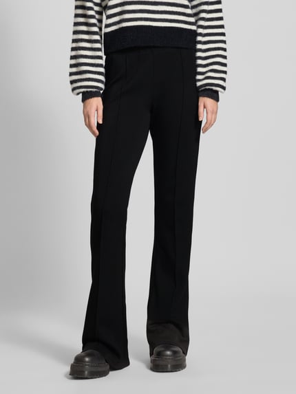 ONLY Flared sweatpants van viscosemix, model 'TOC' Zwart - 4