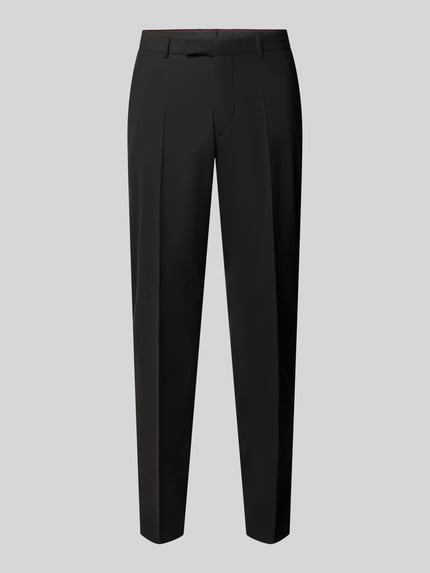 CINQUE Regular Fit Business-Hose aus Schurwolle mit Bundfalte Black 1