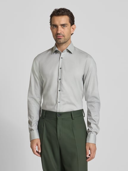 OLYMP Level 5 slim fit zakelijk overhemd met extra lange mouw Groen - 4