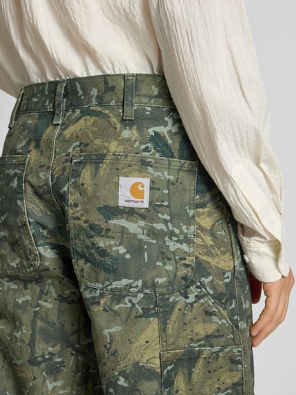 Carhartt Work In Progress Spodnie materiałowe z wpuszczanymi kieszeniami w stylu francuskim Zielony 3