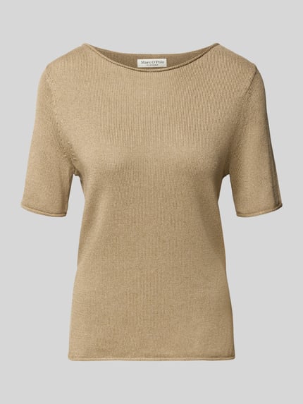 regular fit trui van mix van katoen en linnen Shop The Look MANNEQUINE