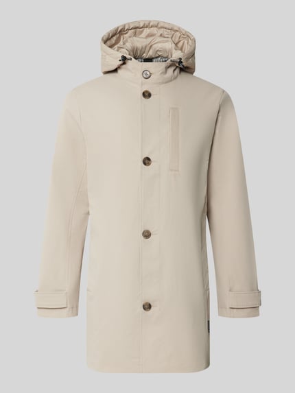 Tom Tailor Regular Fit parka z kapturem Złamany biały melanż 2