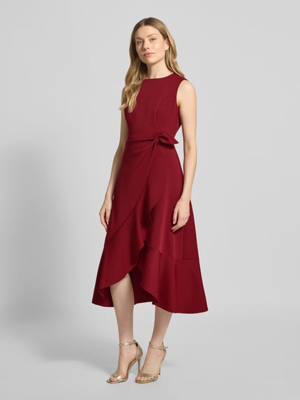 Adrianna Papell Cocktailkleid in Wickel-Optik Bordeaux 1