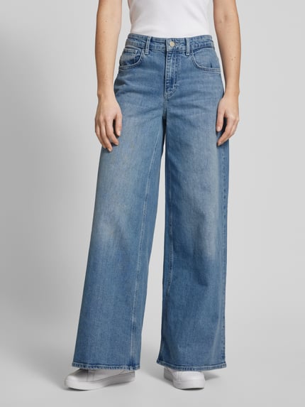 Rich & Royal Wide Leg Jeans mit 5-Pocket-Design Hellblau 4