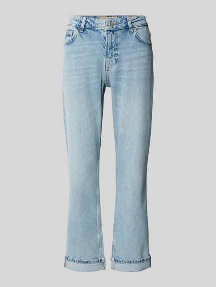Produktfoto, Jeans mit Aufschlag Modell 'Colorado Mai' von MOS MOSH aus Baumwoll-Lyocell-Mix im Regular-Fit mit Eingrifftaschen in Hellblau