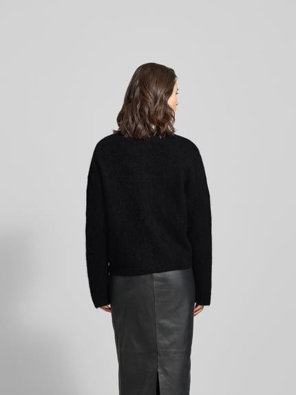 Filippa K Strickjacke mit Knopfleiste Black 5