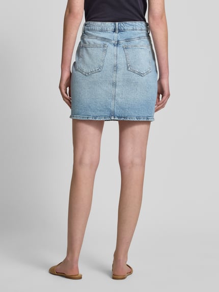 VILA Spódnica jeansowa z 5 kieszeniami model ‘KAJA’ Jeansowy niebieski 5