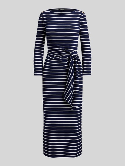 Lauren Ralph Lauren Tailliertes Freizeitkleid aus Baumwoll-Mix Marine 2