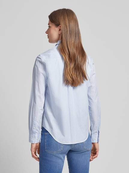 GANT Overhemdblouse van katoen met streepmotief Lichtblauw - 5