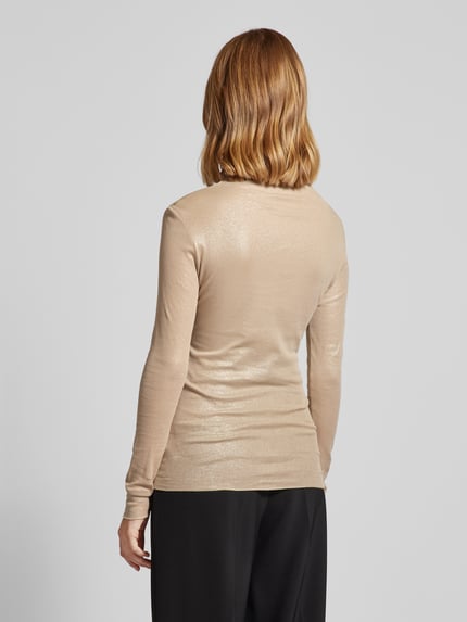 Luisa Cerano Longsleeve mit Turtleneck Camel Melange 5