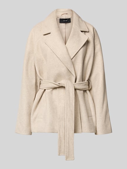 VERO MODA Relaxed Fit Jacke mit Reverskragen Modell 'VMFORTUNEAYA' Beige 2