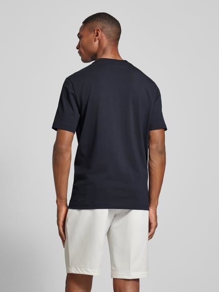 BOSS Green T-Shirt mit Label-Print Marine 5