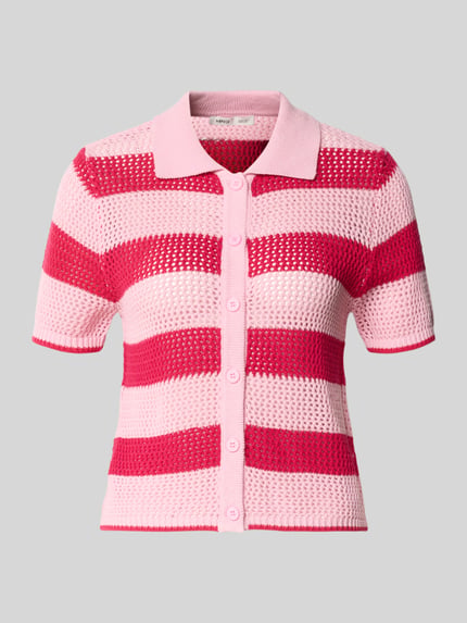 Strickjacke mit Polokragen und 1/2-Arm Modell 'BABILON' Shop The Look MANNEQUINE