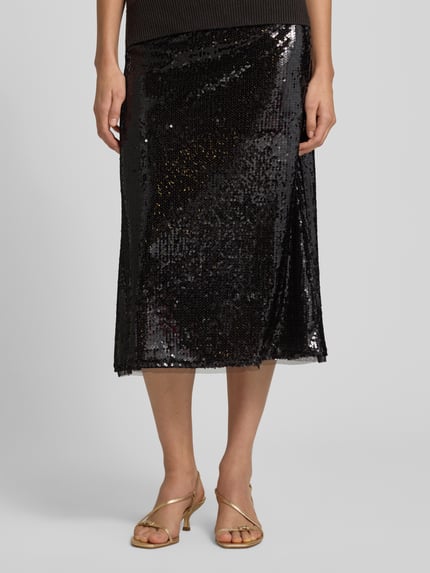 Milano Italy Midirok met pailletten Chocoladebruin - 4