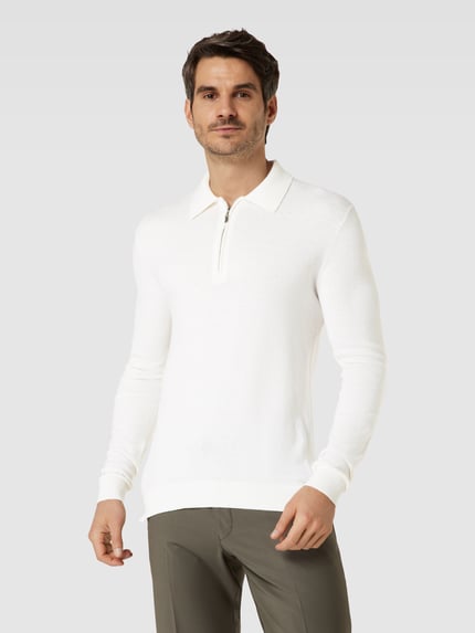 Tiger of Sweden Strickpullover aus Woll-Baumwoll-Mix Offwhite 4