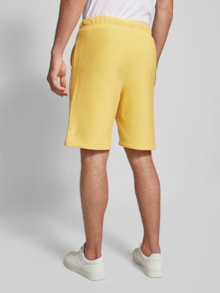 Champion Regular Fit Sweatshorts mit Label-Badge Beige 5