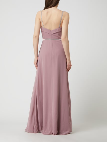 LUXUAR FASHION Abendkleid mit Ziersteinen Rosa 4