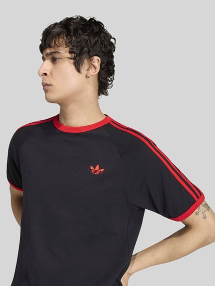adidas Originals Regular Fit T-Shirt aus reiner Baumwolle Black 5