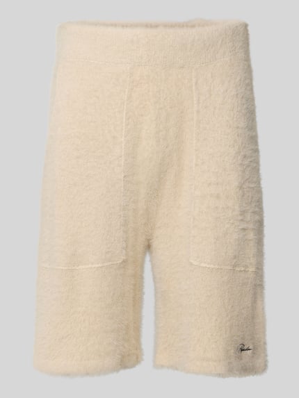 PEGADOR Regular Fit Strickshorts mit Strukturmuster Modell 'Tropan' Beige 2