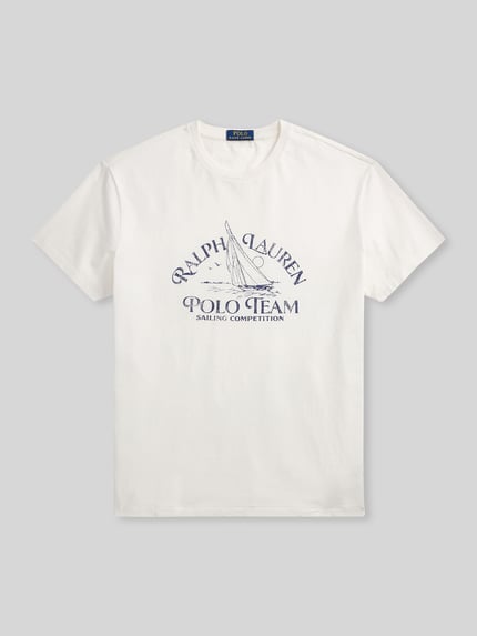 Polo Ralph Lauren t-shirt o kroju regular fit z czystej bawełny Biały 2