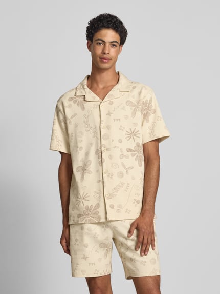 ONLY & SONS Regular Fit Freizeithemd aus reiner Baumwolle Modell 'BAGGIO' Offwhite 4