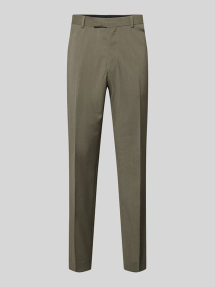 Straight Fit Stoffhose aus reiner Wolle Modell 'Tentua' Shop The Look MANNEQUINE