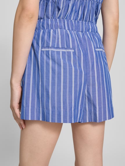 Gina Tricot Szorty z elastycznym pasem Błękitny 3
