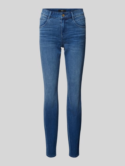 Brax Slim Fit Jeans mit Eingrifftaschen Modell 'Shakira' Marine 2