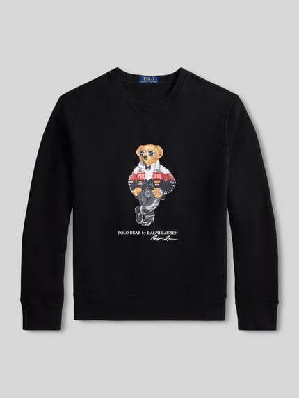 Polo Ralph Lauren Regular Fit Sweatshirt mit ikonischem Bären-Motivprint aus Baumwollmix Black 2