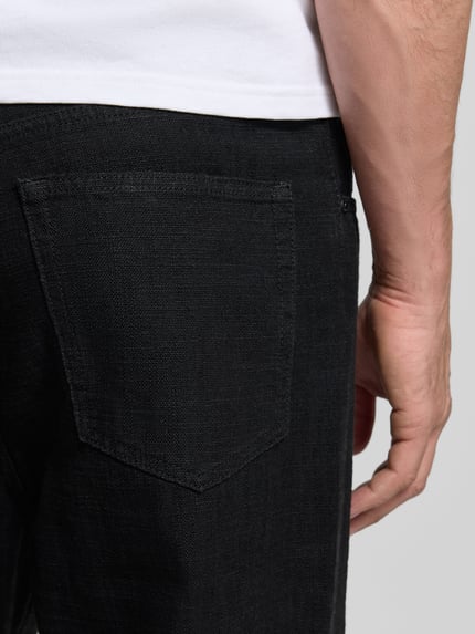 HUGO Loose Fit Wide Leg Jeans aus reiner Baumwolle Modell 'HUGO 554' Black 3
