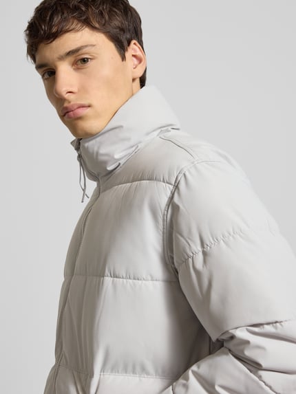 ONLY & SONS Regular Fit Puffer Jacket mit Stehkragen Modell 'PACK' Hellgrau 3