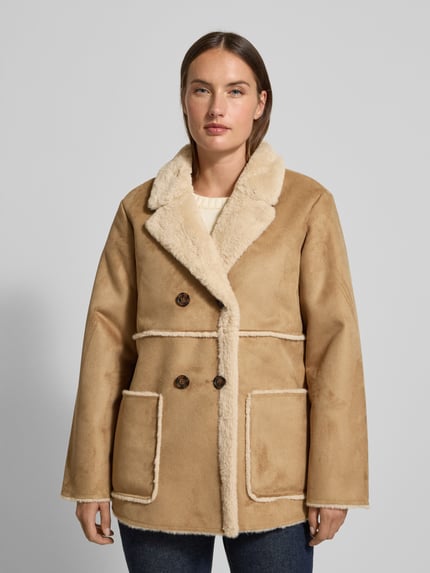 FREE/QUENT Jack in leerlook, model 'LAMSE' Camel - 4